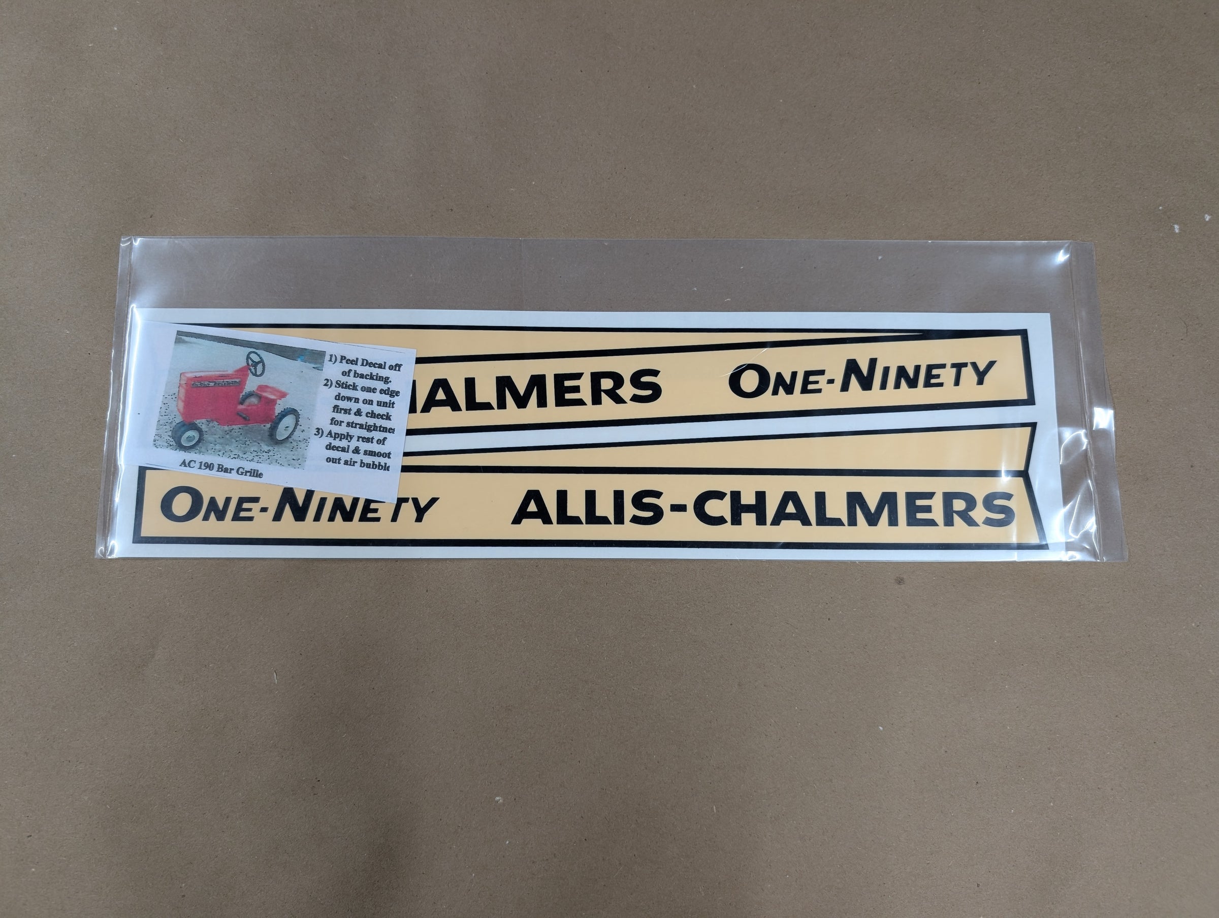 ひかりTV 当選品…GIMME DANGER(ギミーデンジャー)プレスシート Allis Chalmers Decals | Johns Pedal Tractor Parts